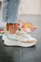 NO NAME CARTER JOGGER SAND DOVE MINT