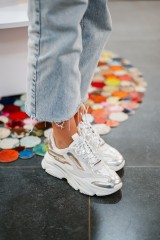 STEVE MADDEN POSSESSION PERF WHITE SILVER