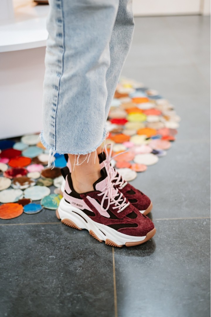 STEVE MADDEN POSSESSION BURGUNDY PINK