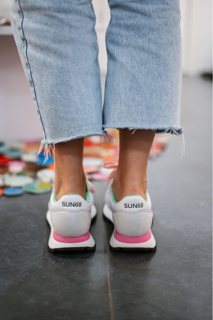 SUN68 ALLY SOLID BIANCO