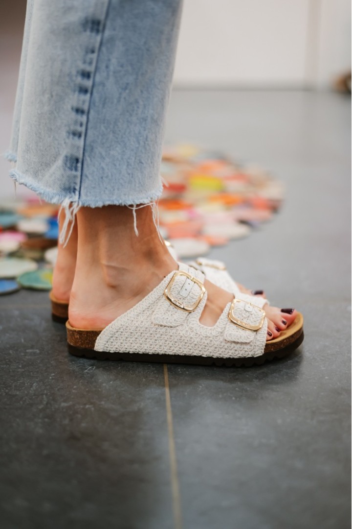 SCHOLL NOELLE OFF WHITE TRICOT