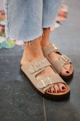 SCHOLL BEATRIZ BEIGE GOLD