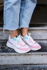 NO NAME CARTER JOGGER DISCOLOR PINK SKY DOVE
