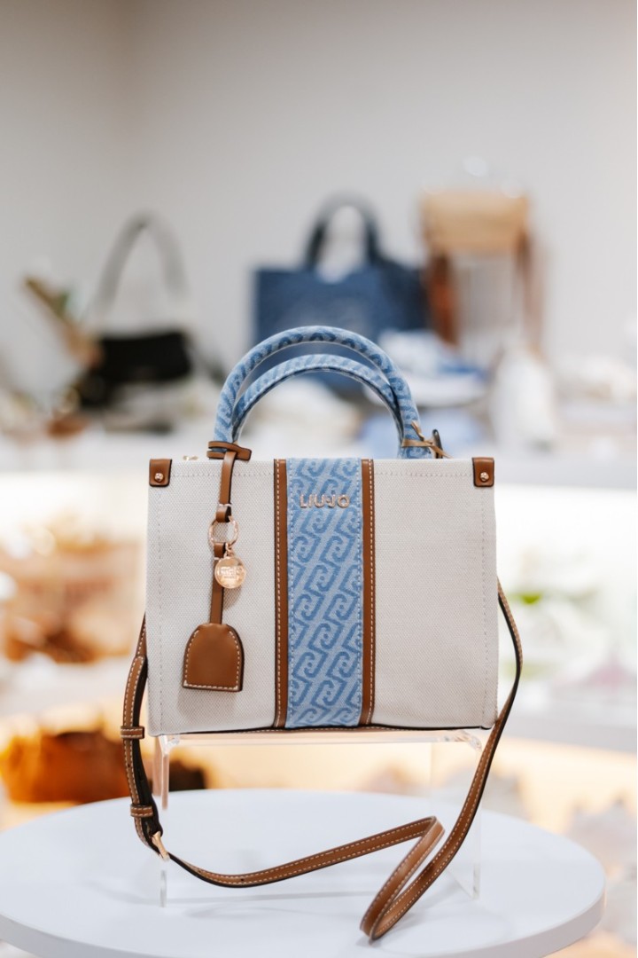 LIUJO S TOTE NEUTRO/DENIM RIDHI