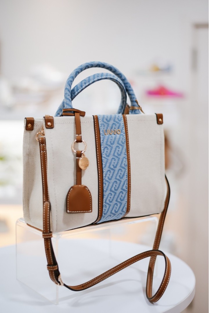 LIUJO S TOTE NEUTRO/DENIM RIDHI