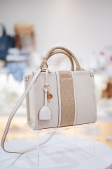 LIUJO S TOTE NEUTRO/CREAM RIDHI