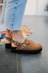 SCHOLL BLAKE CLOG TAUPE