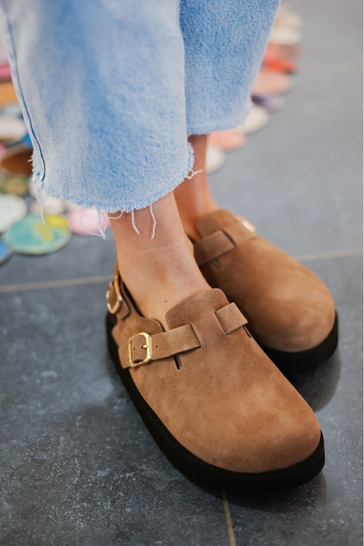 SCHOLL BLAKE CLOG TAUPE