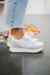 SUN68 BIG STARGIRL CANVAS BIANCO