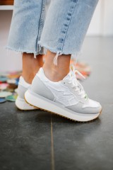SUN68 BIG STARGIRL CANVAS BIANCO