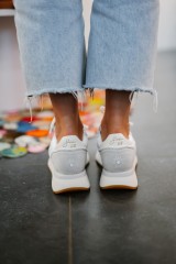 SUN68 BIG STARGIRL CANVAS BIANCO