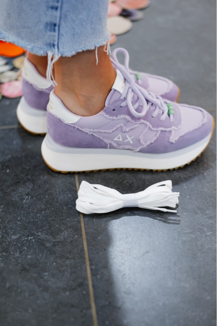 SUN68 BIG STARGIRL CANVAS LILLA
